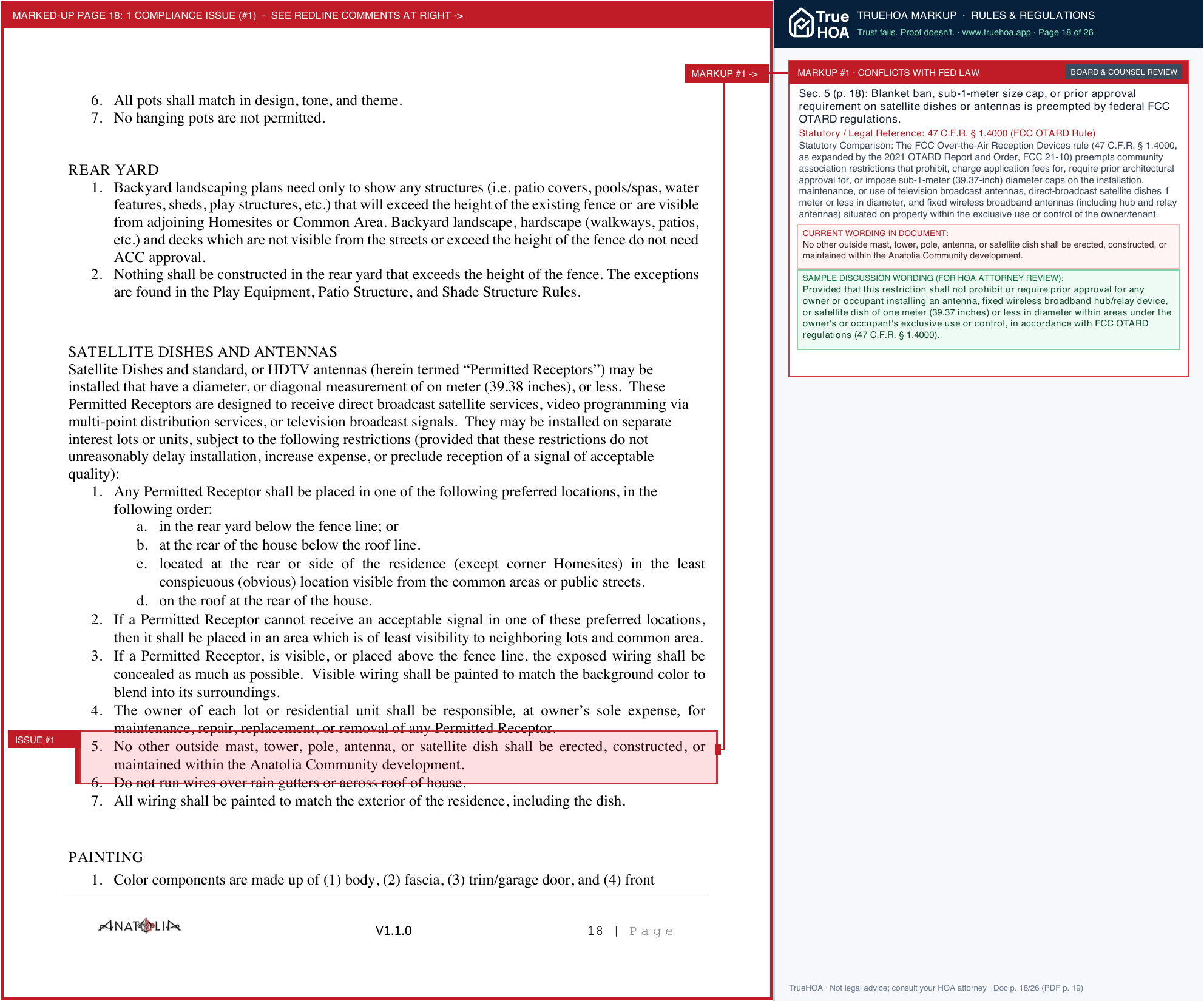 Anatolia HOA Anatolia Guidelines APPROVED 2022 page 18 widened with TrueHOA Crystal AI margin annotations