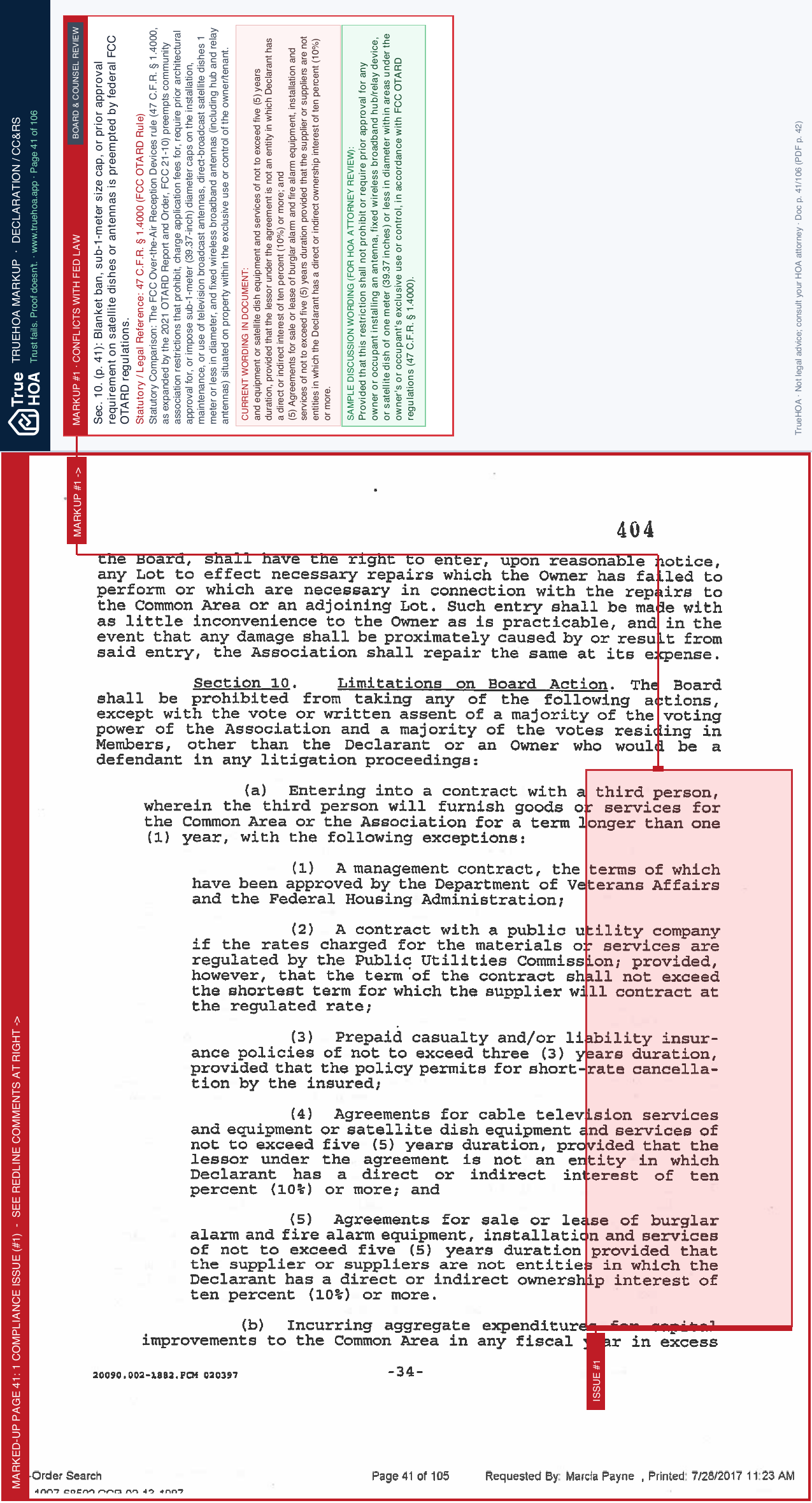 Ivey Ridge HOA Ir Cc Rs page 41 widened with TrueHOA Crystal AI margin annotations