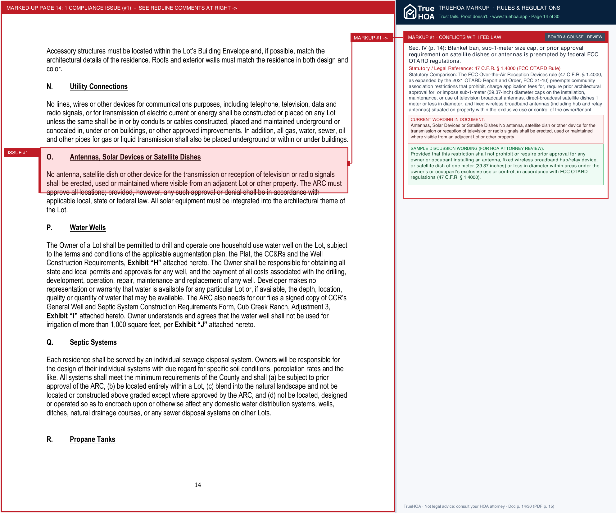 The Reserve at Cub Creek HOA CCR ARC Design Guidelines 01 2025 Update 1 page 14 widened with TrueHOA Crystal AI margin annotations