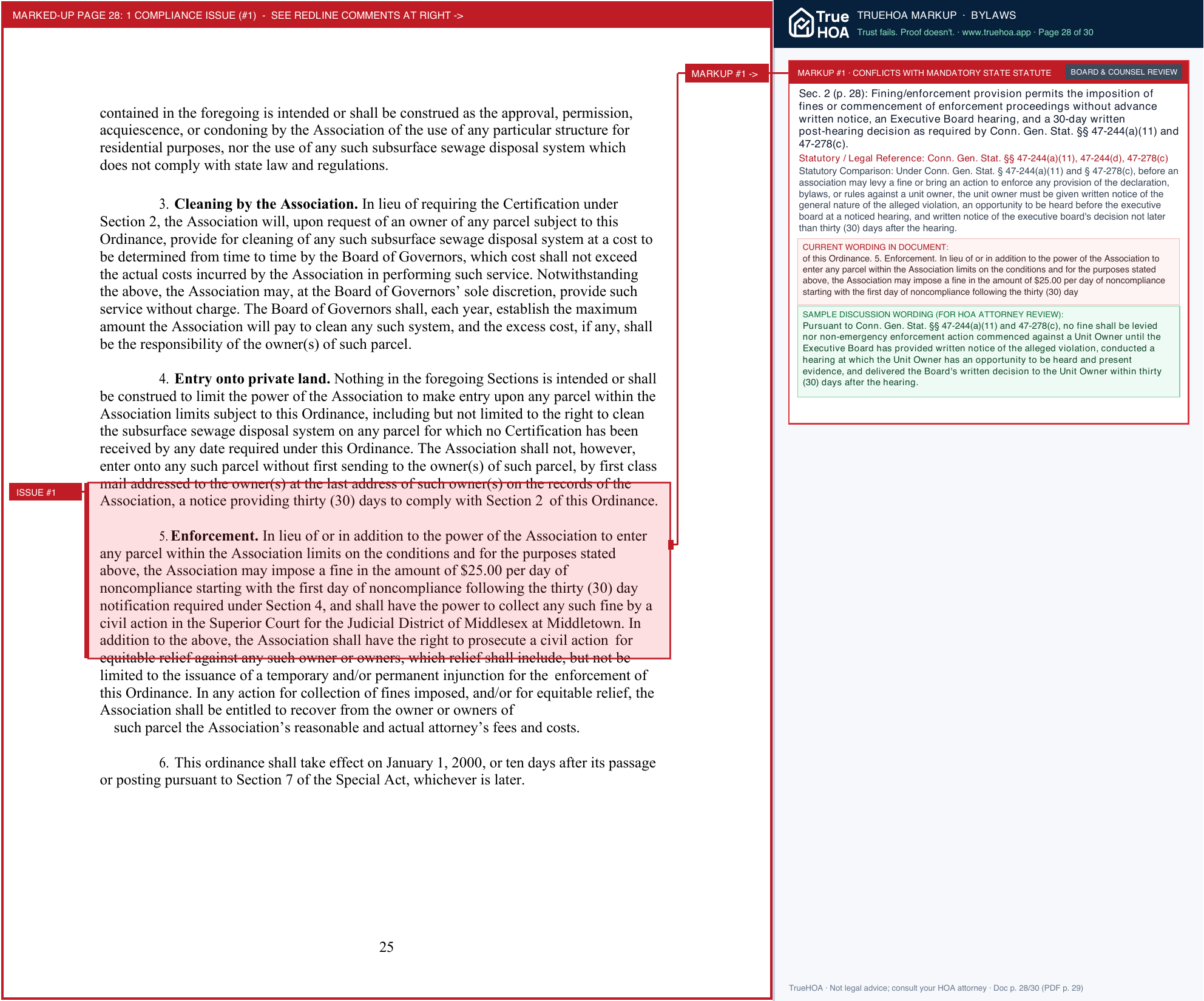 Hidden Lake Association D21f66 6b8cb6ee59d843cbbe7d0d63c829354e page 28 widened with TrueHOA Crystal AI margin annotations