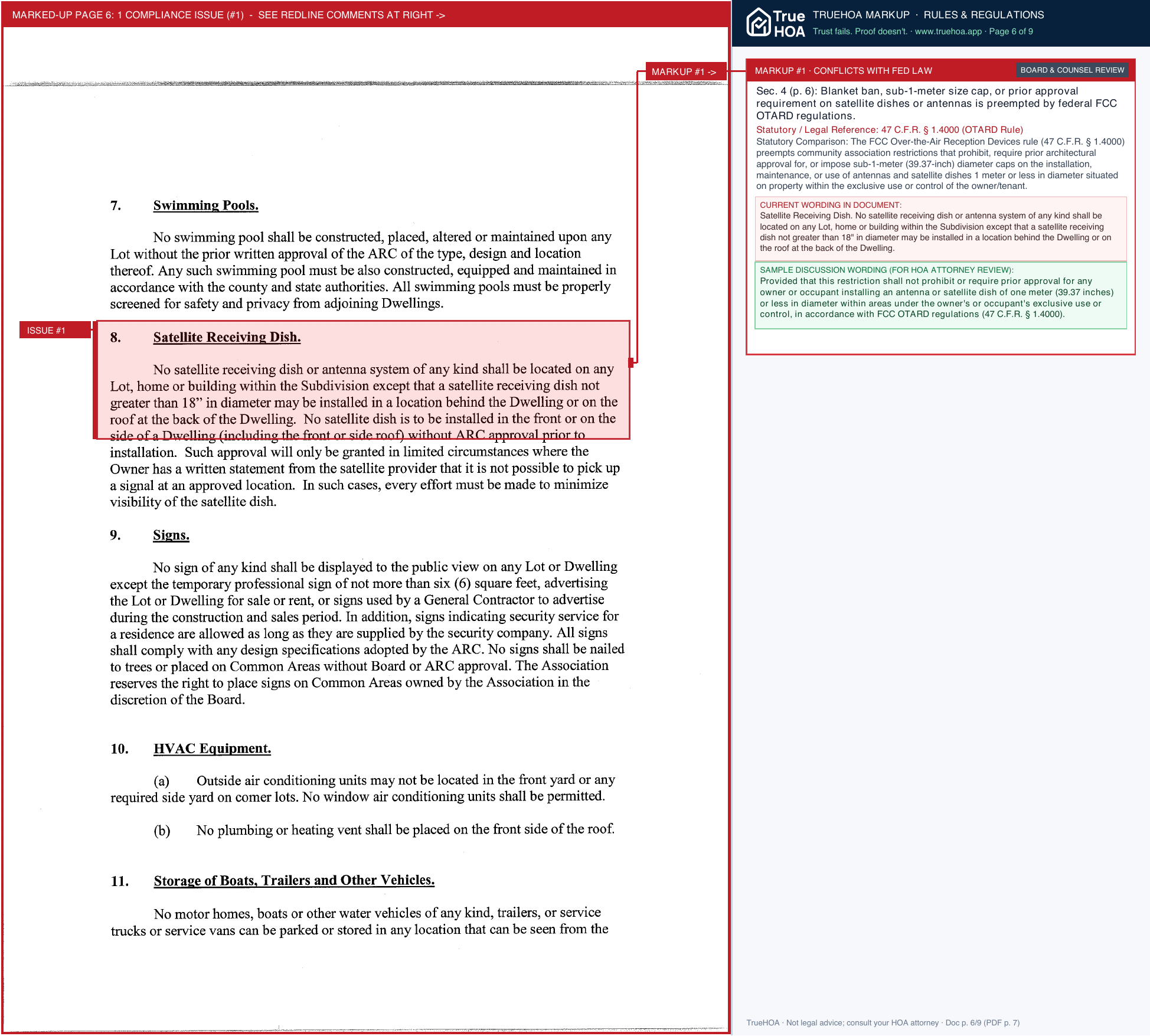 Briargrove HOA Briargrove Architectural Guidelines page 6 widened with TrueHOA Crystal AI margin annotations