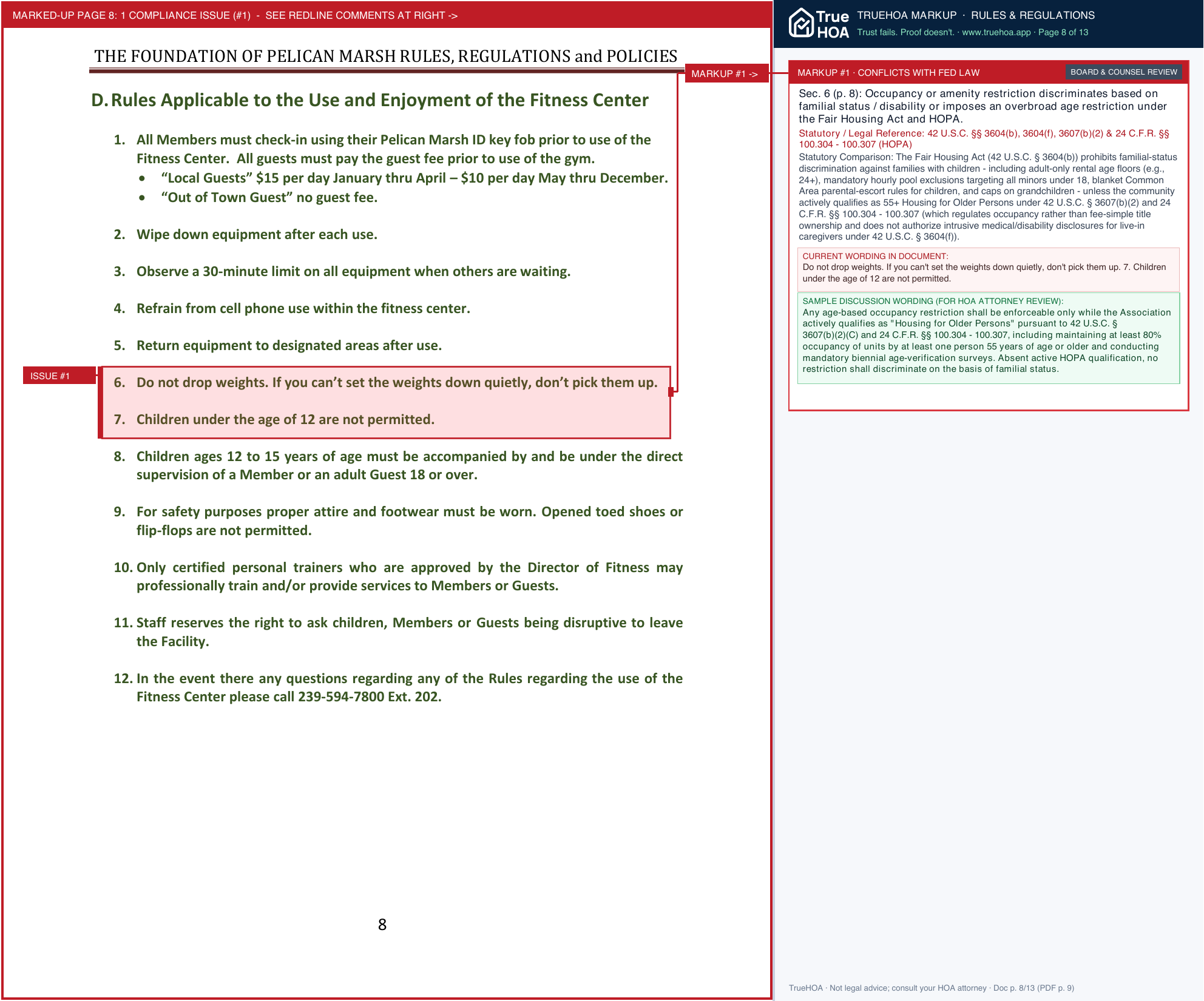 Foundation of Pelican Marsh FOPM RULES REGS POLICIES updated 9 16 25 [Updated 1.26.26 Pavers] page 8 widened with TrueHOA Crystal AI margin annotations