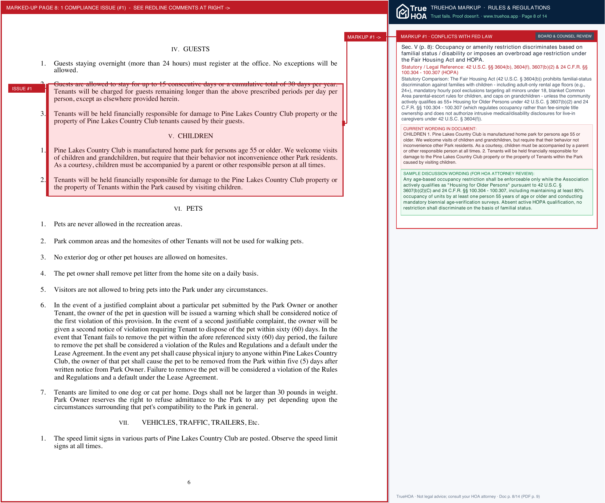 Pine Lakes HOA II Ebc3f8 351fd8921b344b11917f3a5591be57c0 page 8 widened with TrueHOA Crystal AI margin annotations