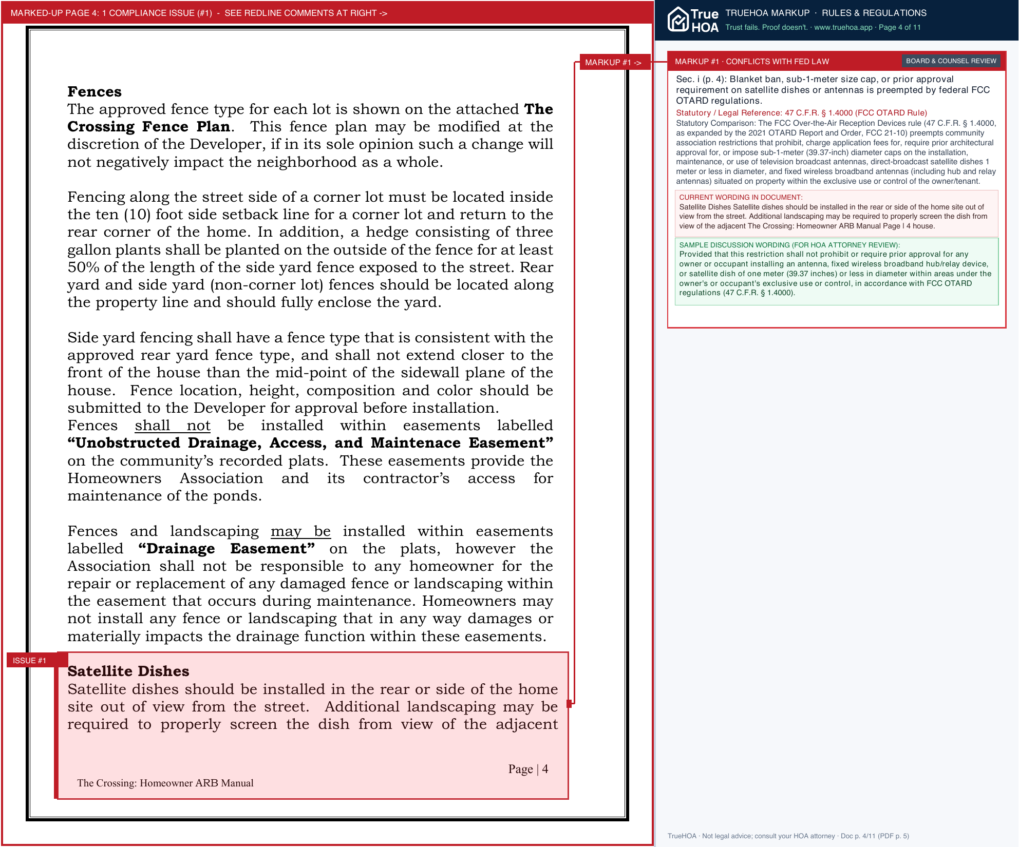 Twenty Mile Central HOA TM Xing Homeowners ARB Guidelines 111815 page 4 widened with TrueHOA Crystal AI margin annotations