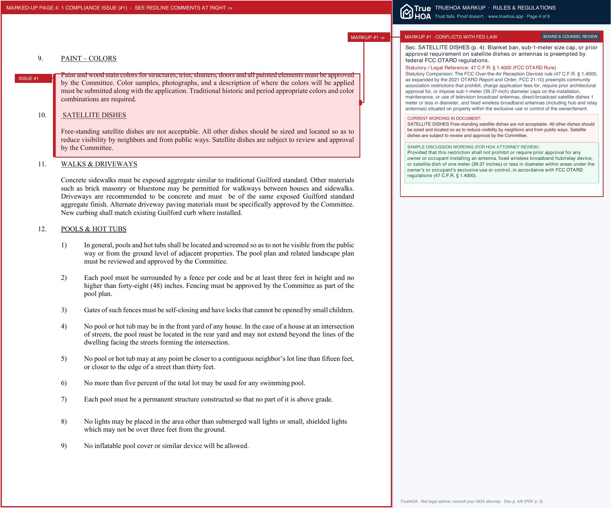 Guilford Association GuilfordArchitecturalGuidelines RJan2026 page 4 widened with TrueHOA Crystal AI margin annotations