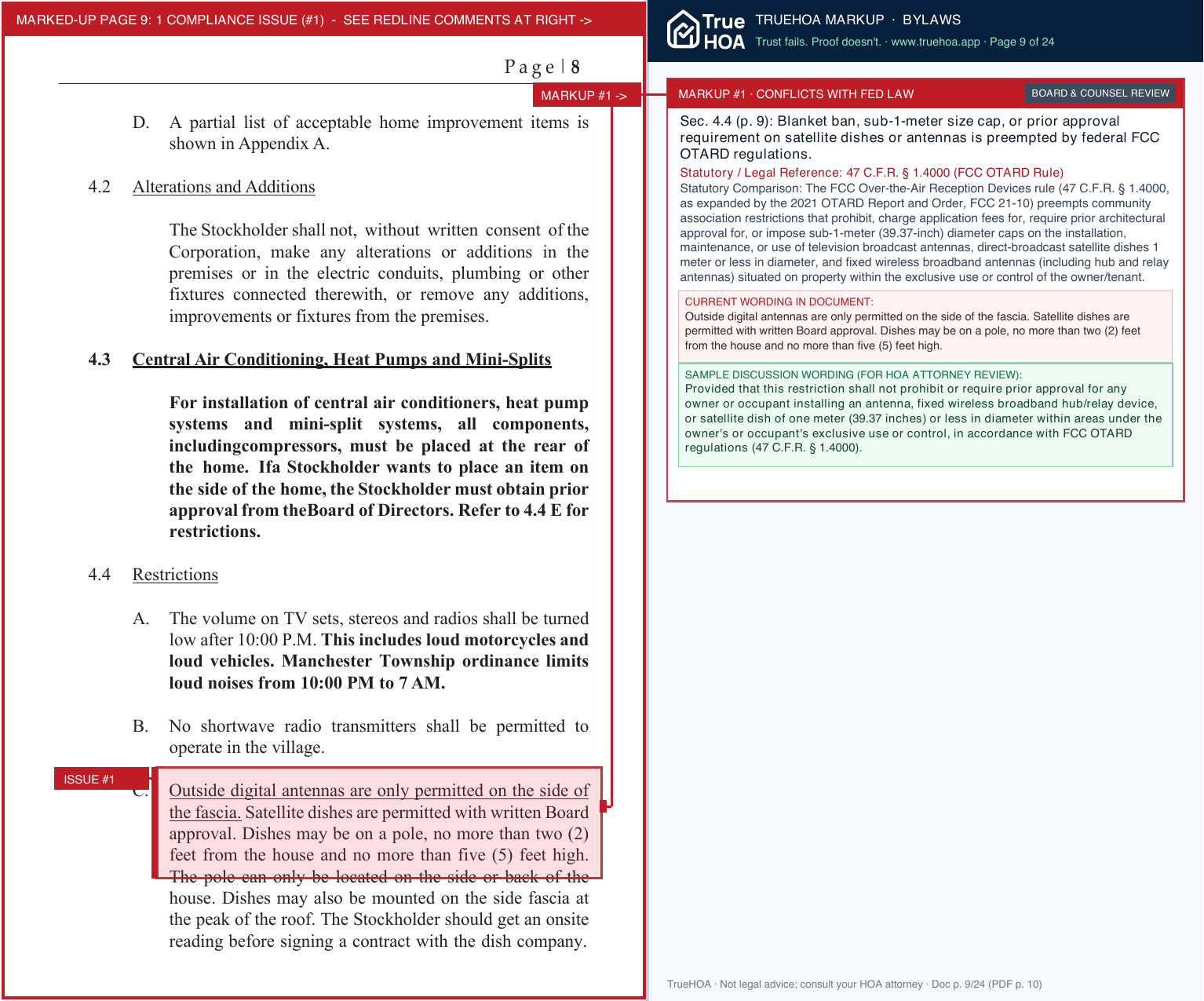 Cedar Glen Lakes Rules%20and%20Regulation page 9 widened with TrueHOA Crystal AI margin annotations