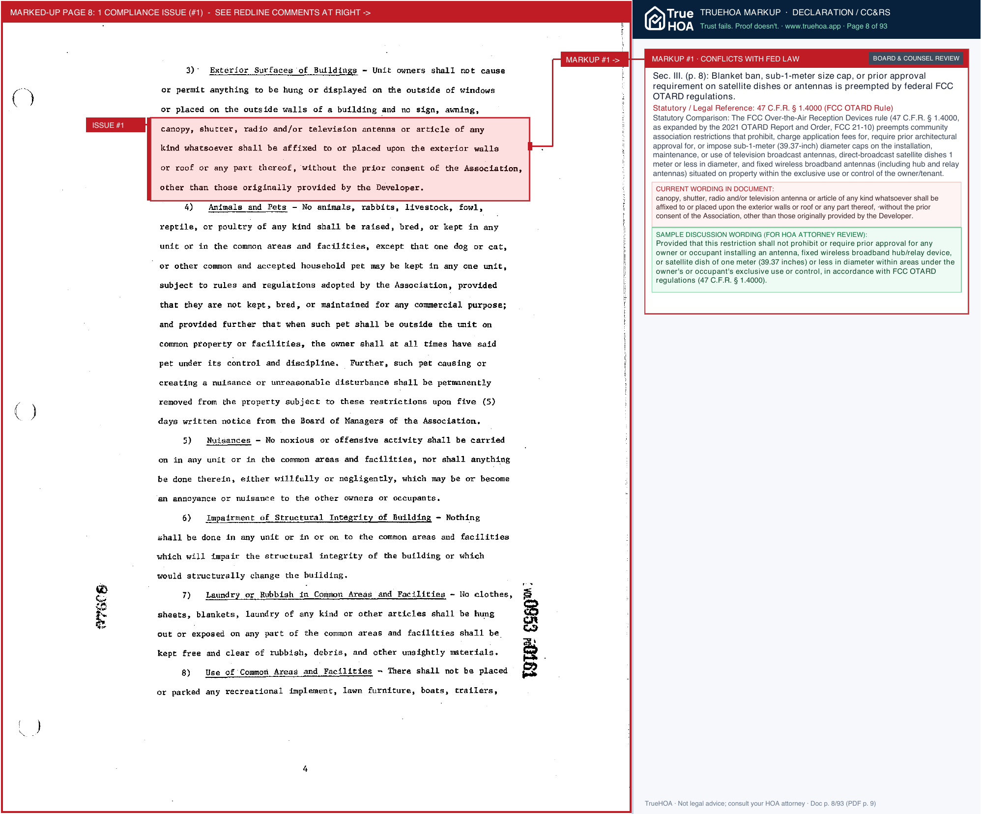 The Landings of Walden Condominium Association C32a60 Dfe60f079256491f9ec90e8b524dcfb1 page 8 widened with TrueHOA Crystal AI margin annotations